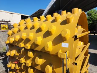 84" Pad foot shell with scraper bars for Roller/ Compactor 